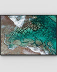 Strickland Bay Rocks - Art Print - Float Frame Canvas - Black - Landscape