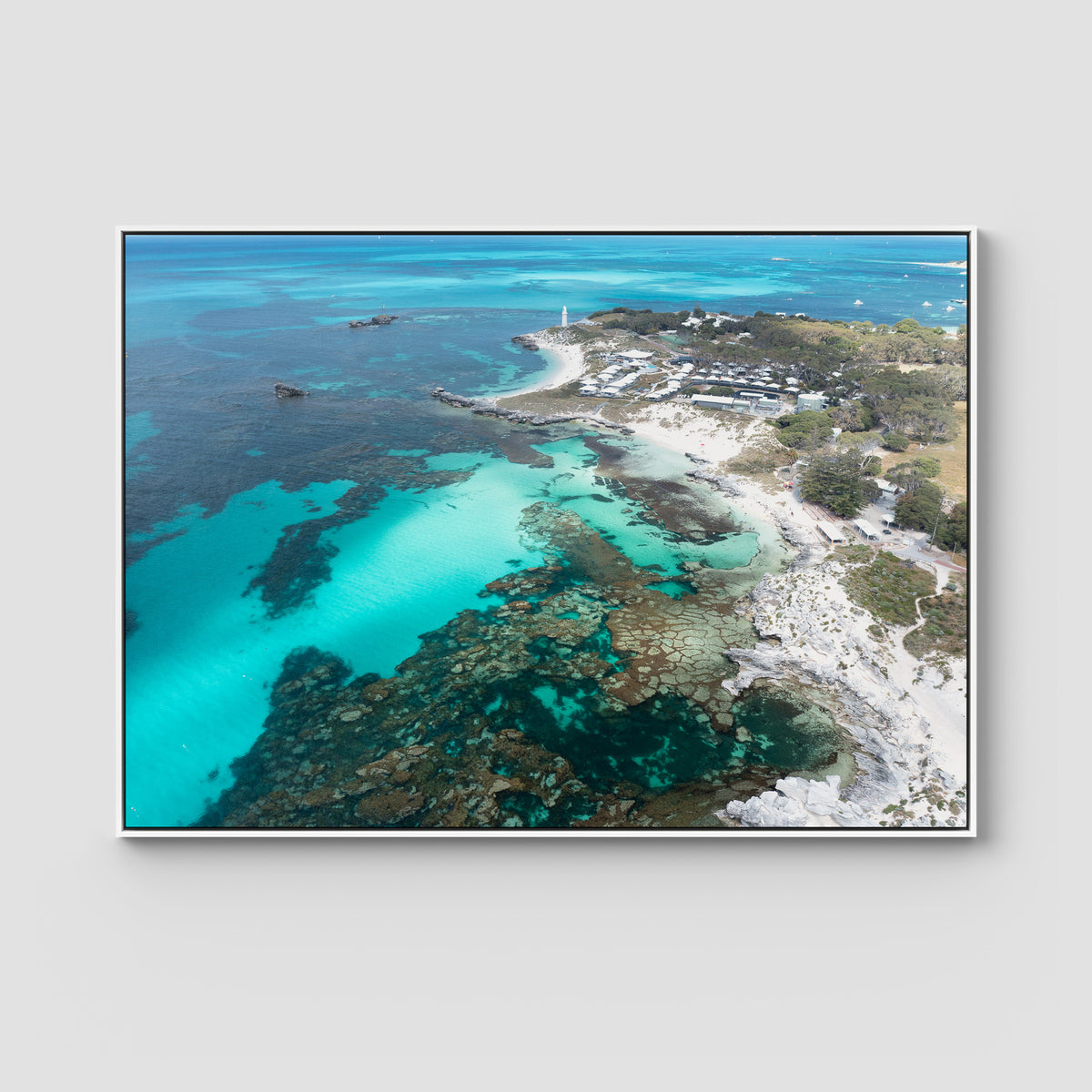 The Basin - Art Print - Float Frame Canvas - White - Landscape