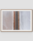 West Oz Salt Lake ii - Art Print - Traditional Frame - Raw Oak - Landscape