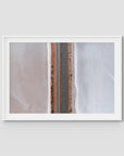West Oz Salt Lake ii - Art Print - Traditional Frame - White - Landscape