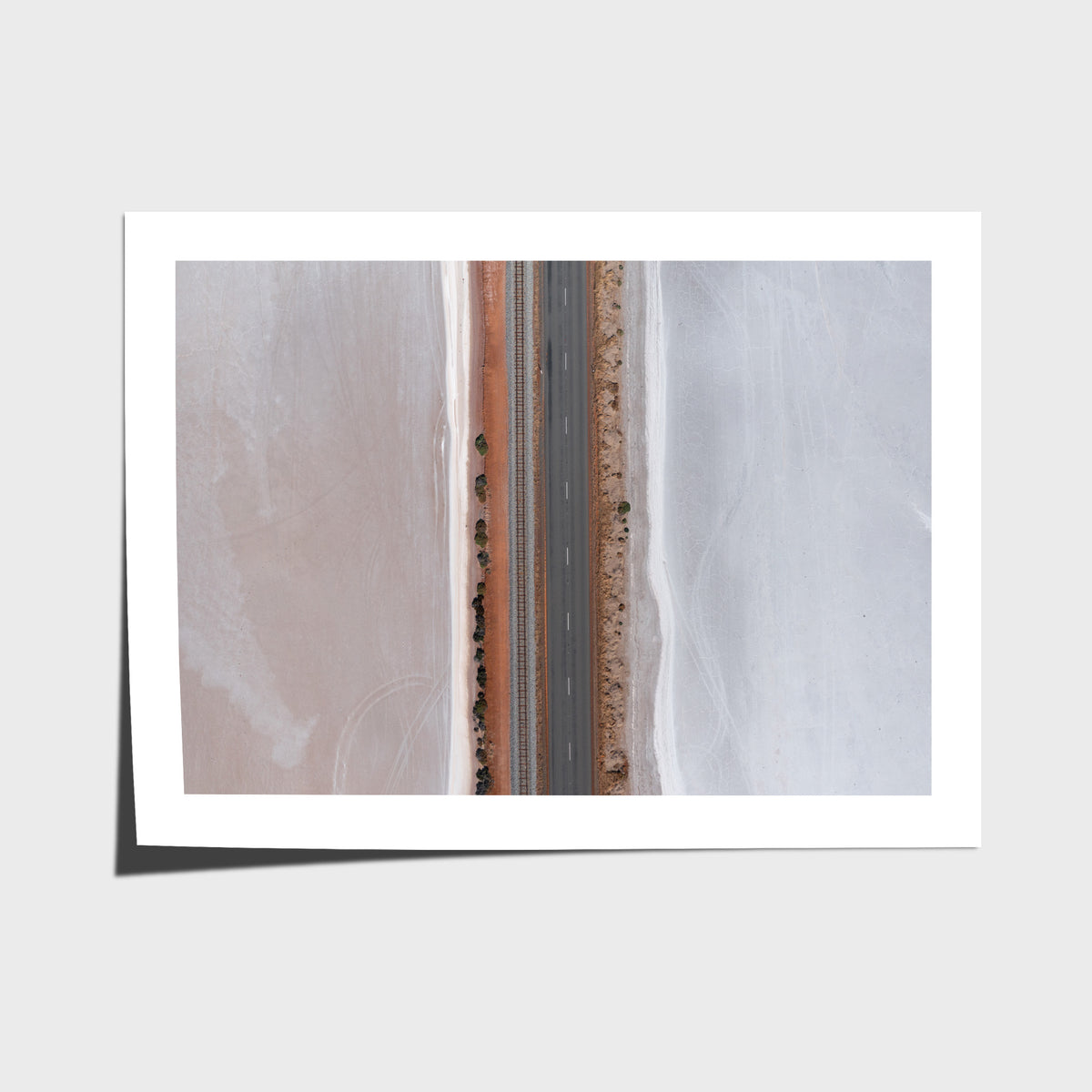 West Oz Salt Lake ii - Art Print - Fine Art Paper - Unframed Print - Landscape