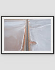 West Oz Salt Lake - Art Print - Traditional Frame - Black - Landscape