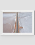 West Oz Salt Lake - Art Print - Traditional Frame - White - Landscape