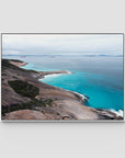West Beach Coastline - Esperance - Art Print - Float Frame Canvas - White - Landscape