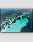 Porpoise Bay - Rottnest Island - Art Print - Float Frame Canvas - Black - Landscape