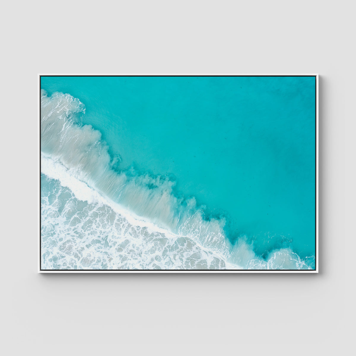 West Beach White Wash ii - Esperance - Art Print - Float Frame Canvas - White - Landscape