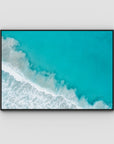West Beach White Wash ii - Esperance - Art Print - Float Frame Canvas - Black - Landscape