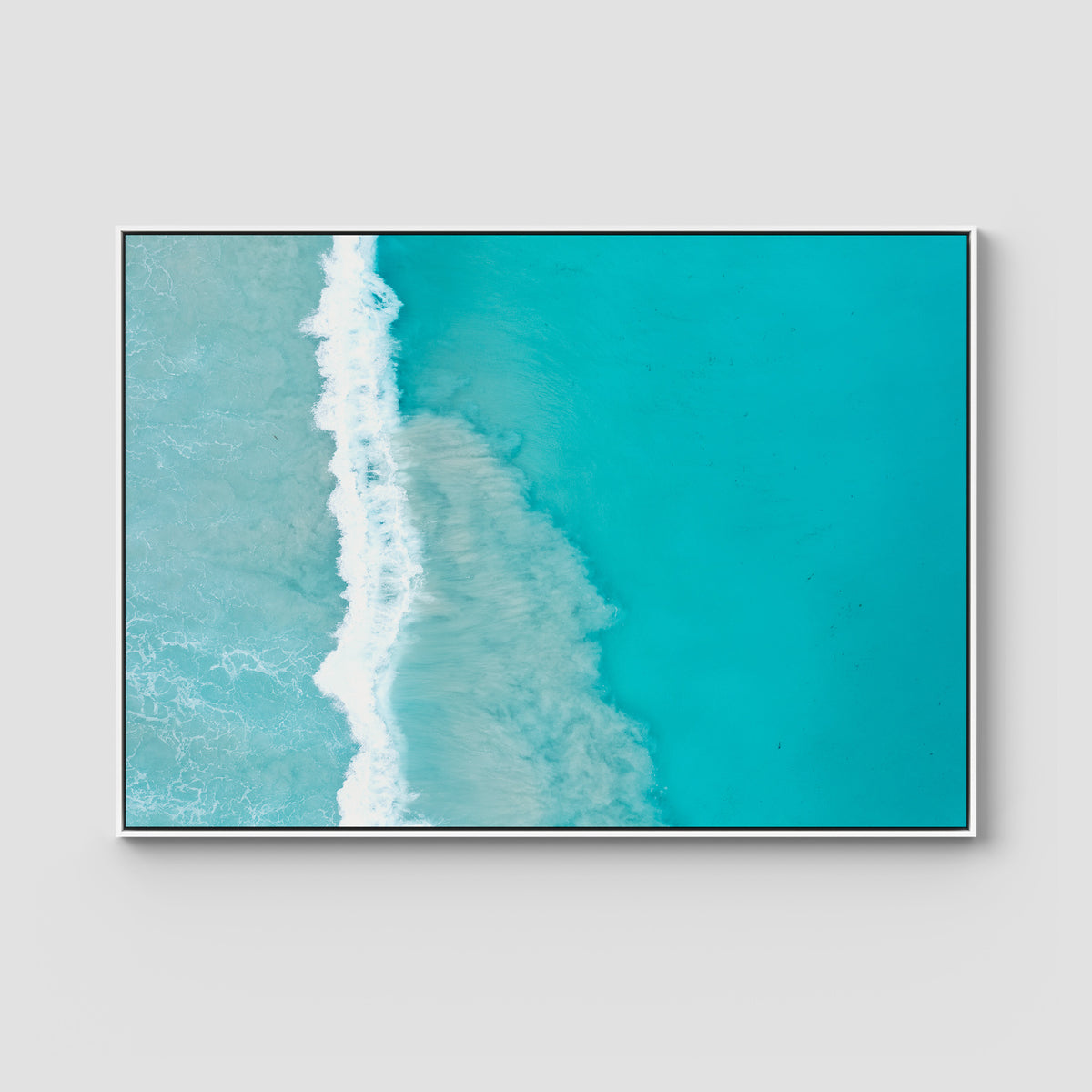 West Beach White Wash iii - Esperance - Art Print - Float Frame Canvas - White - Landscape