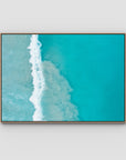 West Beach White Wash iii - Esperance - Art Print - Float Frame Canvas - Raw Oak - Landscape