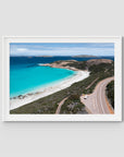 Twilight Beach Road - Esperance - Art Print - Traditional Frame - White - Landscape
