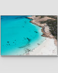 Blue Haven Blues - Esperance - Art Print - Float Frame Canvas - White - Landscape
