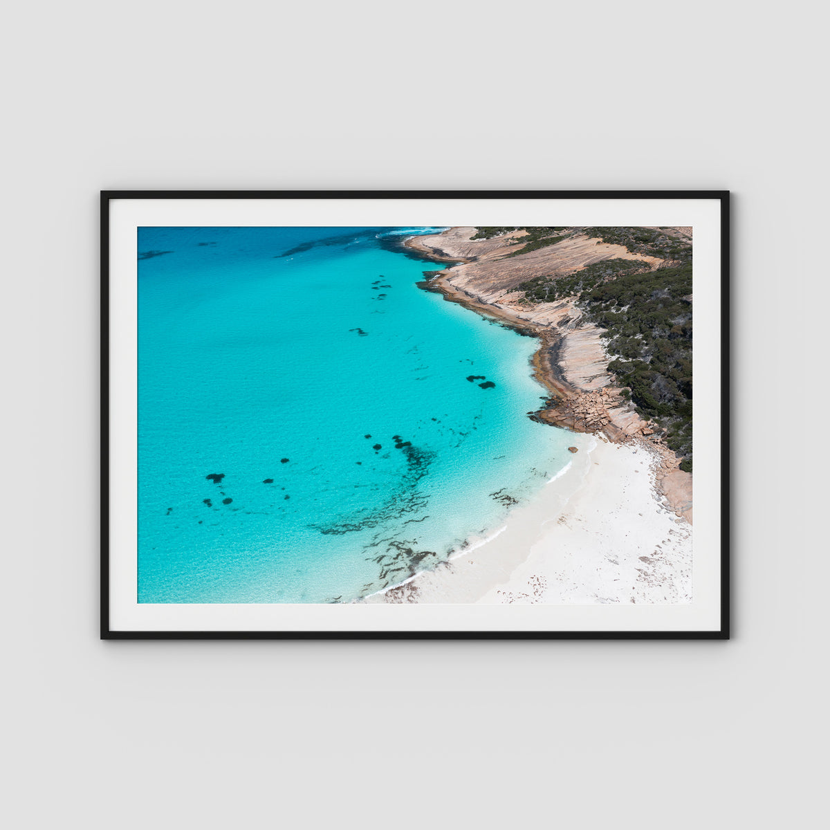 Blue Haven Blues - Esperance - Art Print - Traditional Frame - Black - Landscape