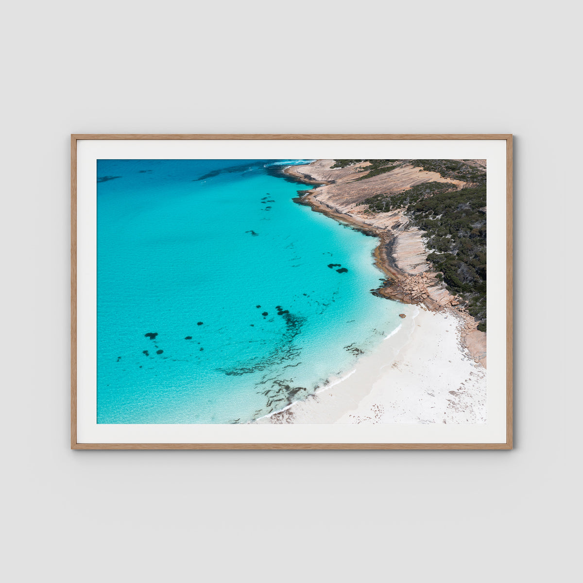 Blue Haven Blues - Esperance - Art Print - Traditional Frame - Raw Oak - Landscape