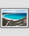 Blue Haven Lookout - Esperance - Art Print - Traditional Frame - Black - Landscape