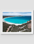 Blue Haven Lookout - Esperance - Art Print - Traditional Frame - White - Landscape