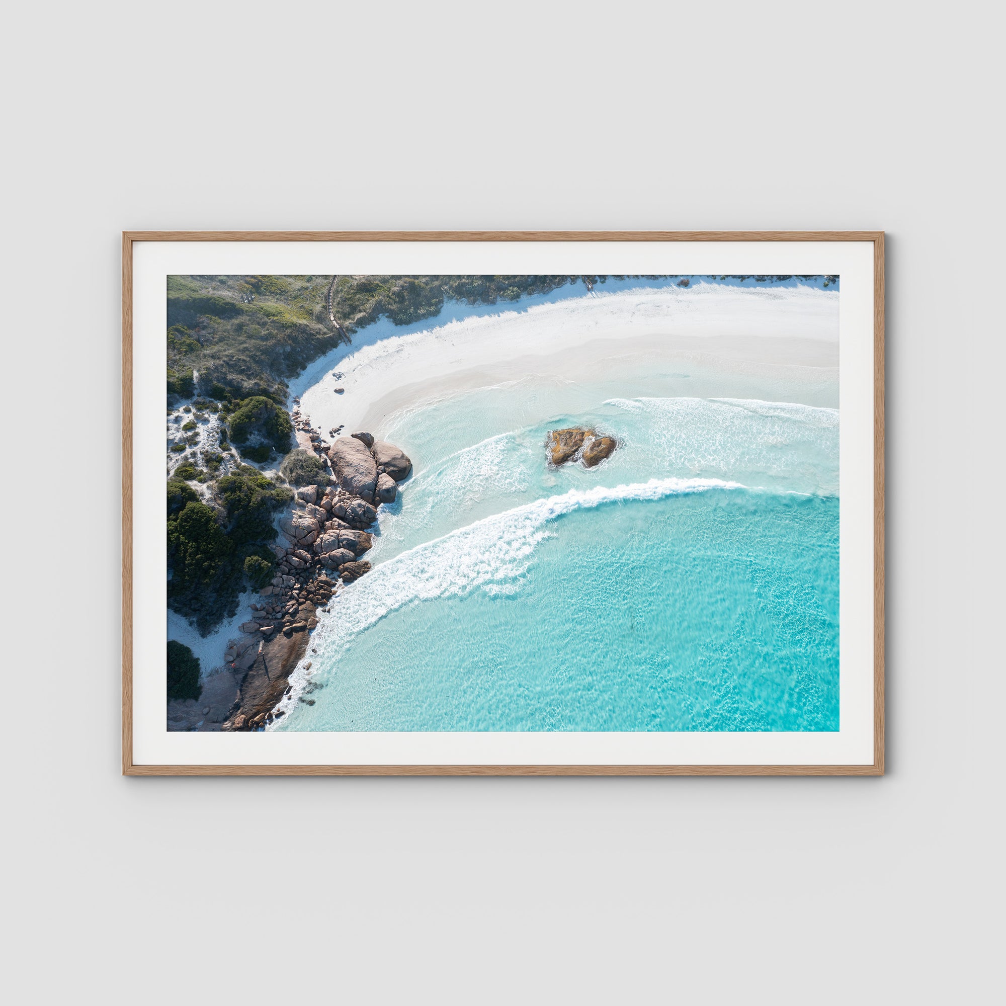 Twilight Beach Top Down ii - Esperance - Art Print Tidaltones