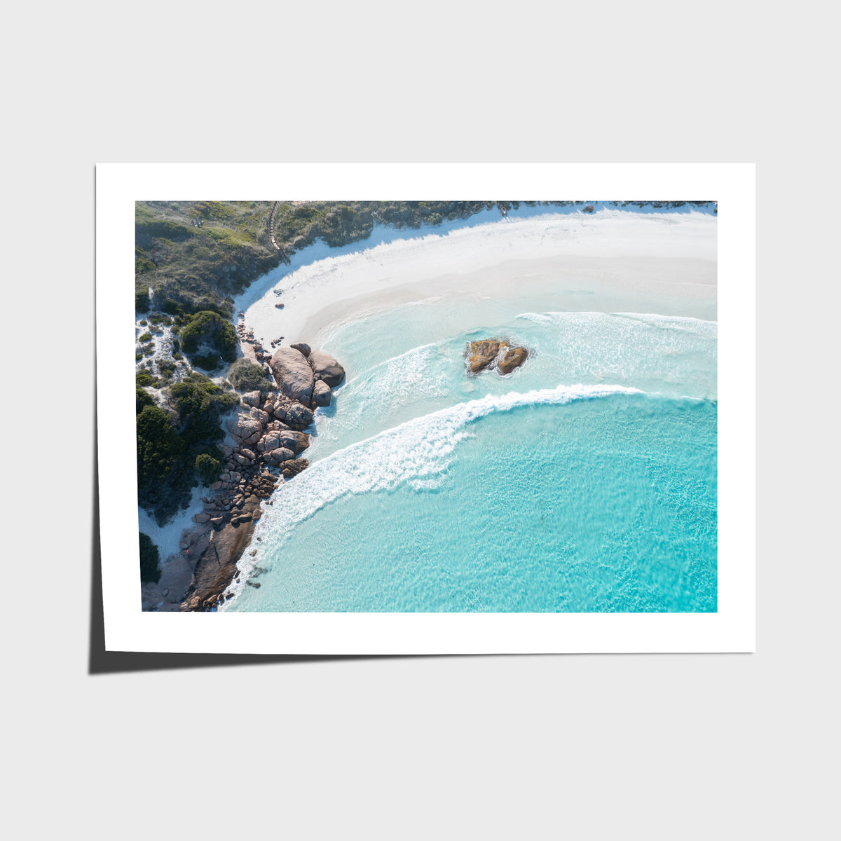 Twilight Beach Top Down ii - Esperance - Art Print - Fine Art Paper - Unframed Print - Landscape