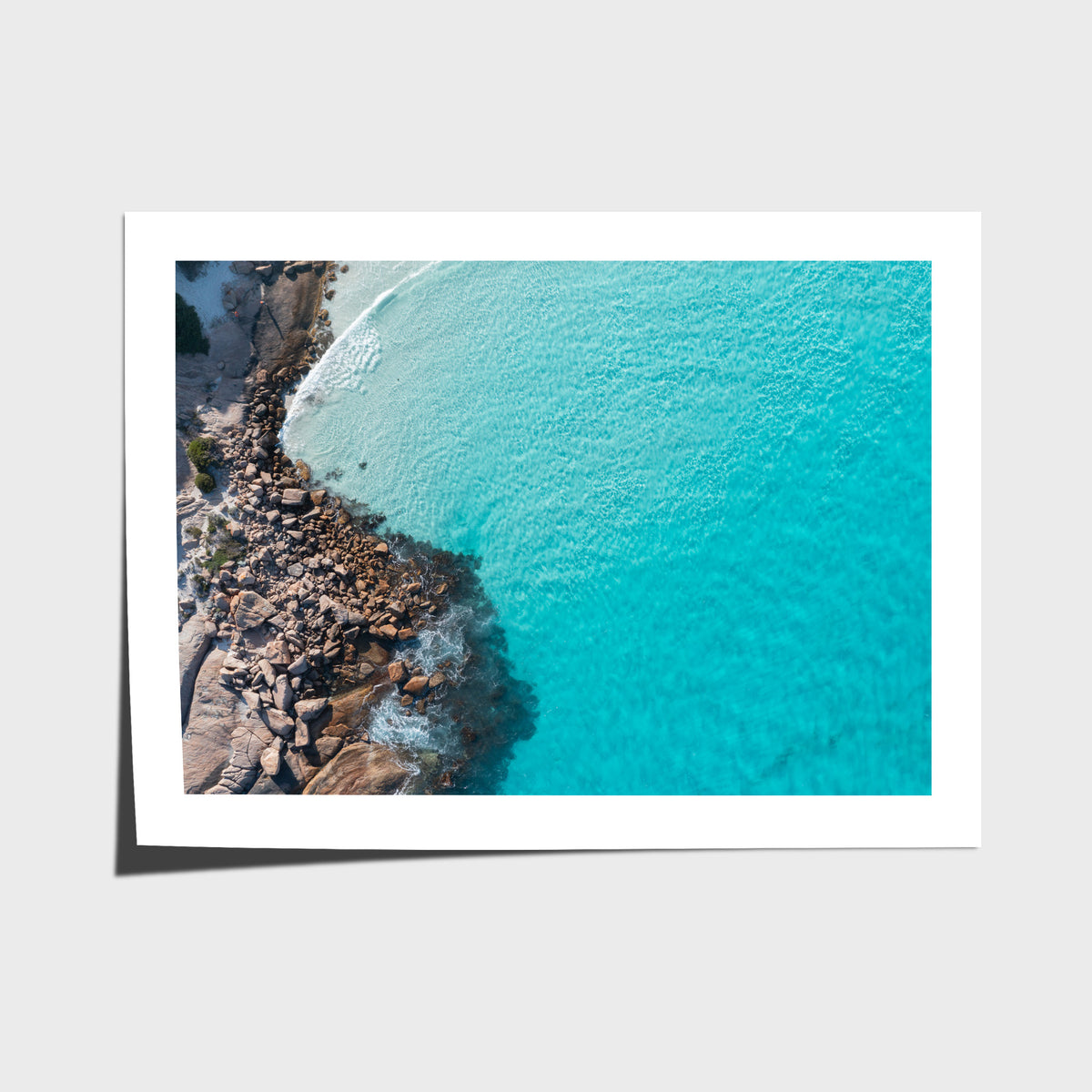 Twilight Beach Top Down - Esperance - Art Print - Fine Art Paper - Unframed Print - Landscape