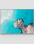Twilight Beach Hole in the Rock ii - Esperance - Art Print - Float Frame Canvas - White - Landscape