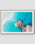 Twilight Beach Hole in the Rock ii - Esperance - Art Print - Traditional Frame - Raw Oak - Landscape