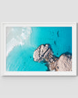 Twilight Beach Hole in the Rock ii - Esperance - Art Print - Traditional Frame - White - Landscape