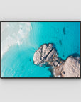 Twilight Beach Hole in the Rock ii - Esperance - Art Print - Float Frame Canvas - Black - Landscape
