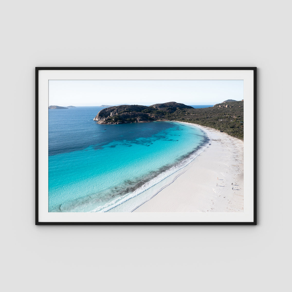 Lucky Bay ii - Esperance - Art Print - Traditional Frame - Black - Landscape