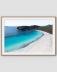 Lucky Bay ii - Esperance - Art Print - Traditional Frame - Raw Oak - Landscape