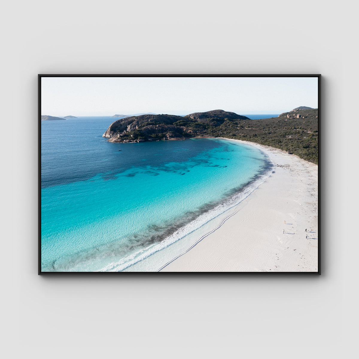 Lucky Bay ii - Esperance - Art Print - Float Frame Canvas - Black - Landscape