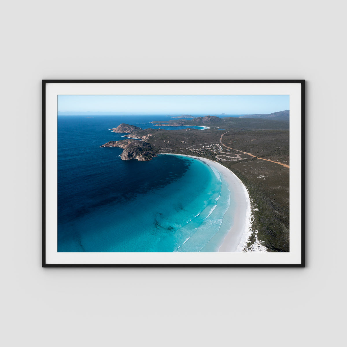 Lucky Bay - Esperance - Art Print - Traditional Frame - Black - Landscape