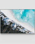 Lucky Bay Symmetry - Esperance - Art Print - Float Frame Canvas - White - Landscape