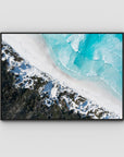 Lucky Bay Symmetry - Esperance - Art Print - Float Frame Canvas - Black - Landscape