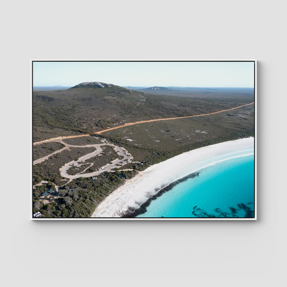 Lucky Bay Campground - Esperance - Art Print - Float Frame Canvas - White - Landscape