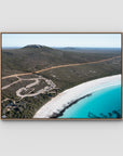 Lucky Bay Campground - Esperance - Art Print - Float Frame Canvas - Raw Oak - Landscape