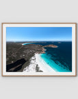 Thistle Cove Panorama ii - Esperance - Art Print - Traditional Frame - Raw Oak - Landscape