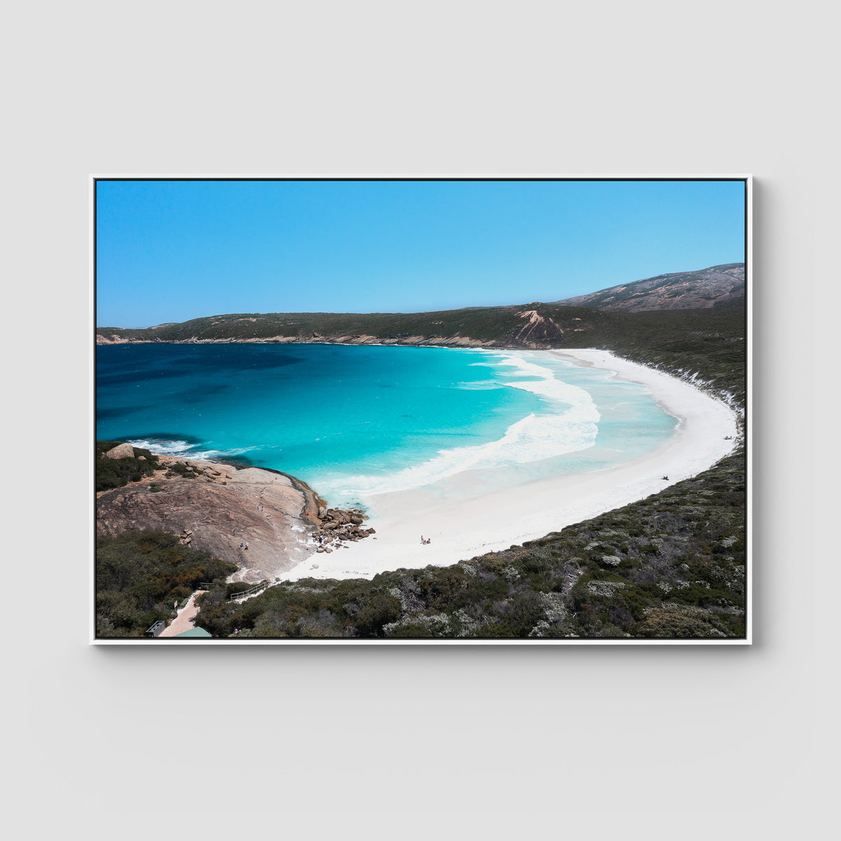 Hellfire Bay - Esperance - Art Print - Float Frame Canvas - White - Landscape