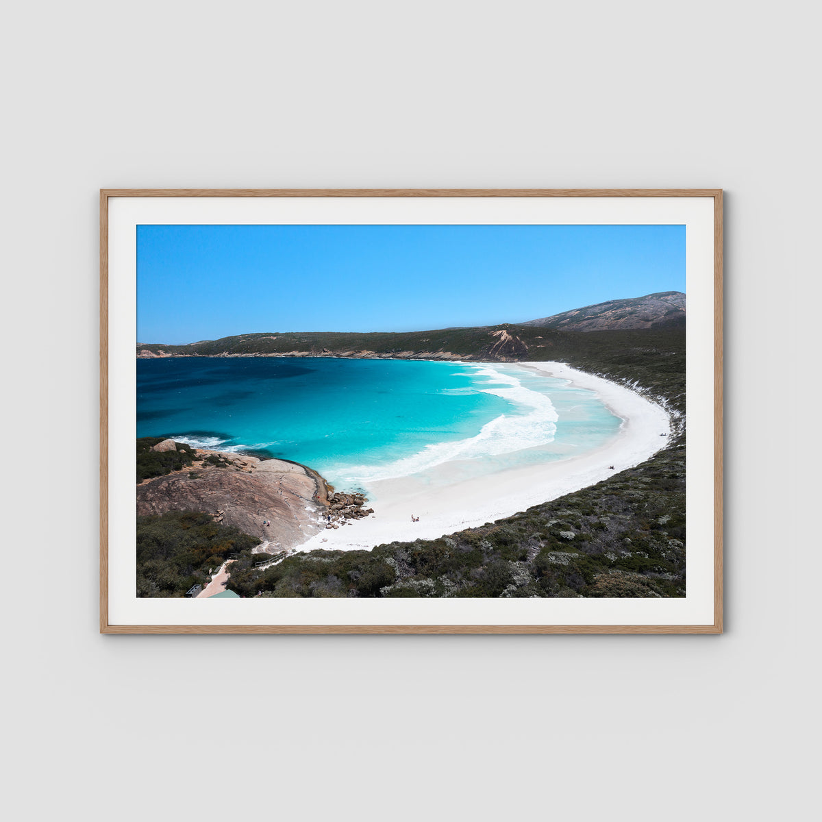 Hellfire Bay - Esperance - Art Print - Traditional Frame - Raw Oak - Landscape