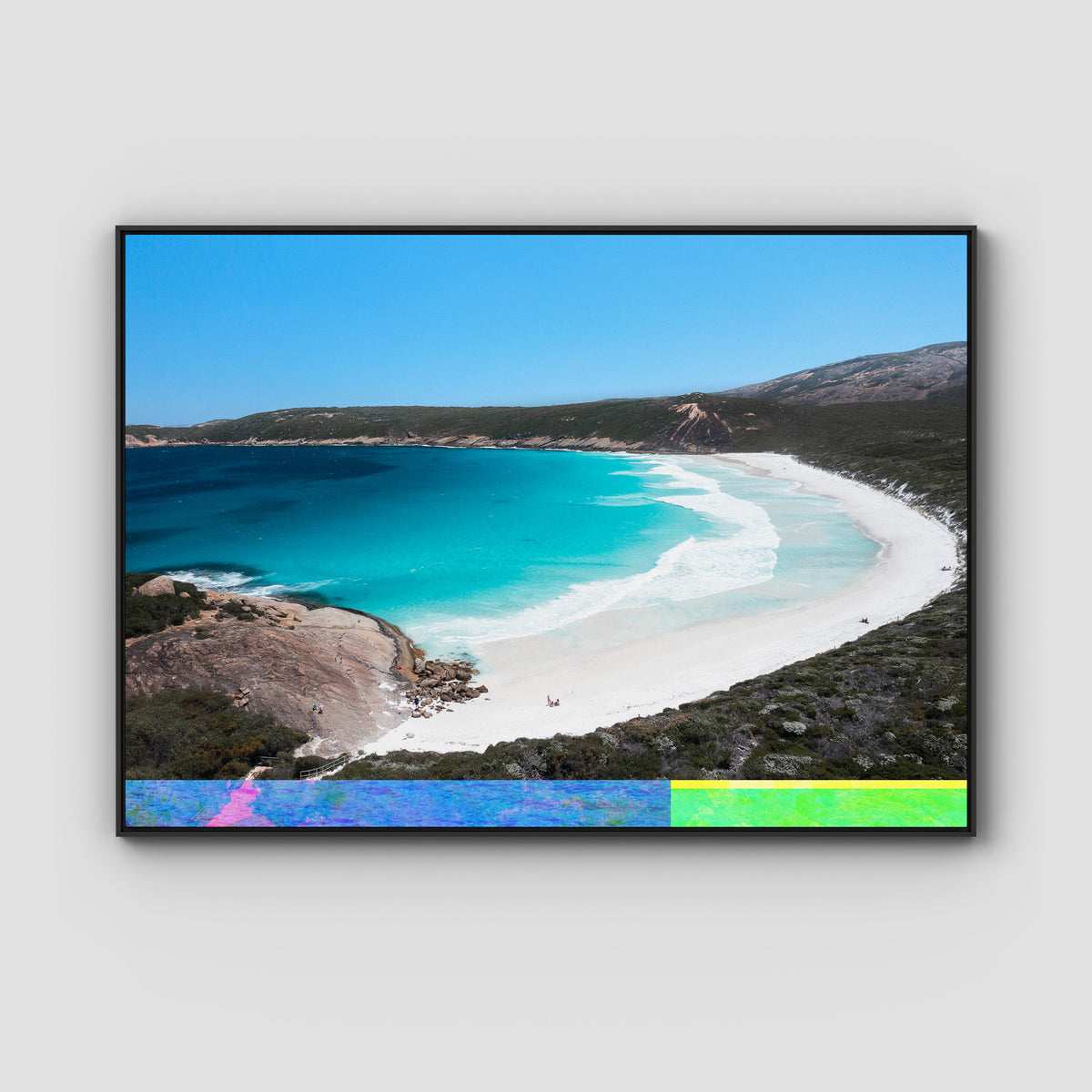 Hellfire Bay - Esperance - Art Print - Float Frame Canvas - Black - Landscape
