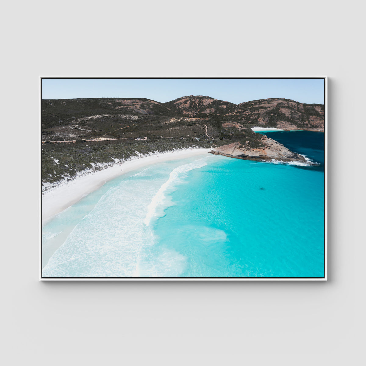 Hellfire Bay ii - Esperance - Art Print - Float Frame Canvas - White - Landscape