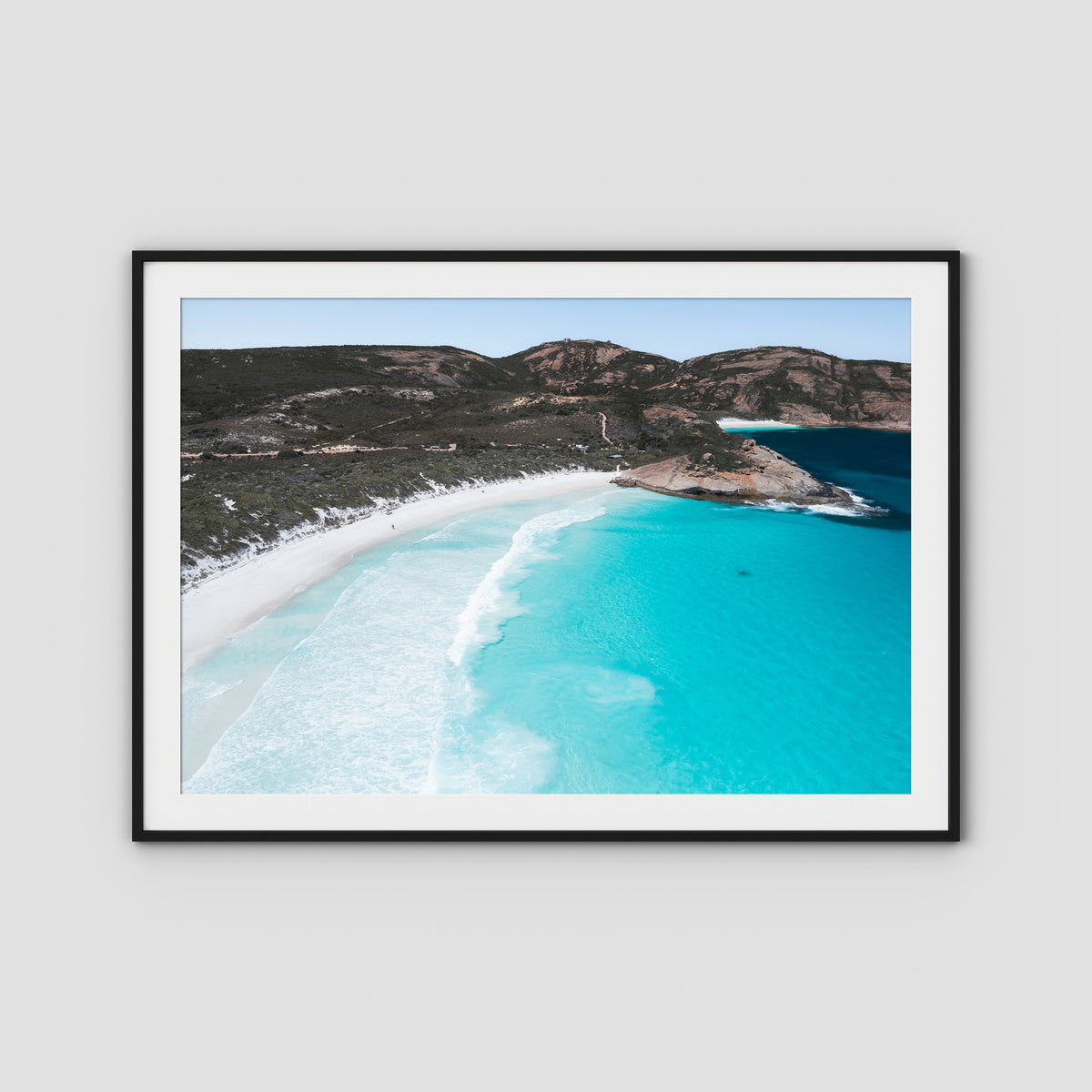 Hellfire Bay ii - Esperance - Art Print - Traditional Frame - Black - Landscape
