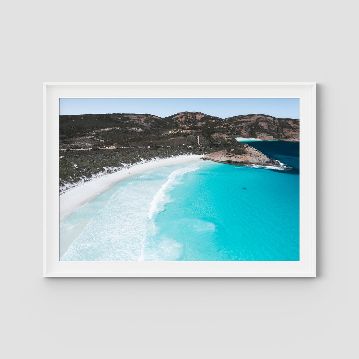 Hellfire Bay ii - Esperance - Art Print - Traditional Frame - White - Landscape