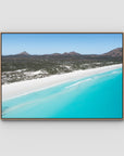 Le Grand Beach ii - Esperance - Art Print - Float Frame Canvas - Raw Oak - Landscape