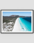 Le Grand Beach - Esperance - Art Print - Traditional Frame - Black - Landscape