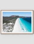 Le Grand Beach - Esperance - Art Print - Traditional Frame - Raw Oak - Landscape