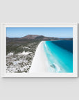 Le Grand Beach - Esperance - Art Print - Traditional Frame - White - Landscape