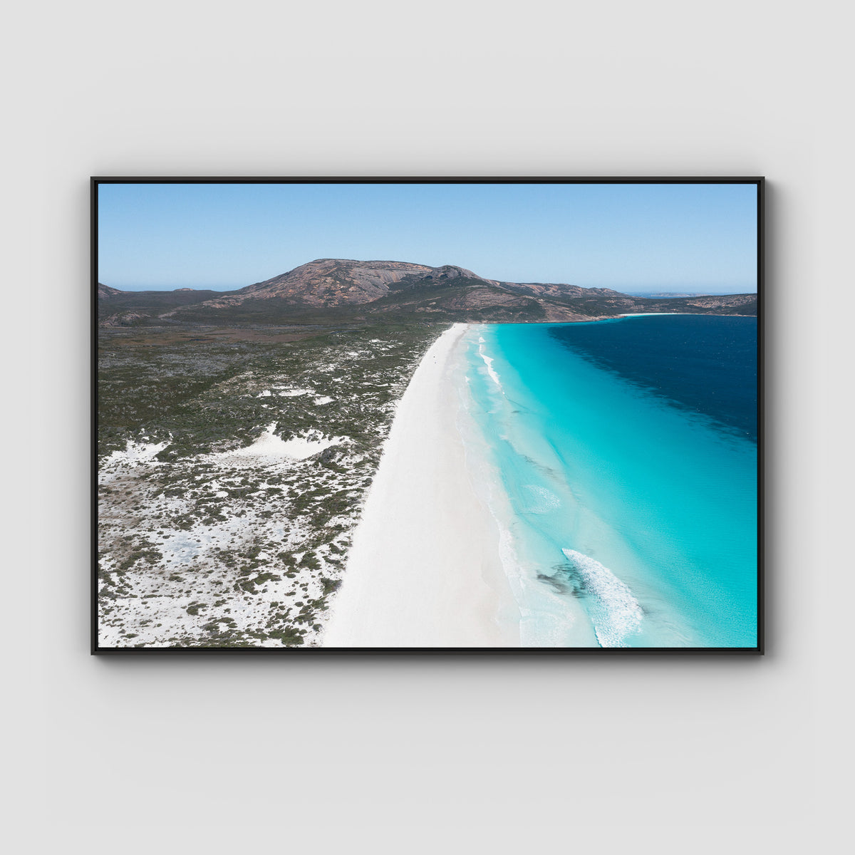 Le Grand Beach - Esperance - Art Print - Float Frame Canvas - Black - Landscape