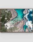 Elephant Rocks Denmark - Art Print - Float Frame Canvas - Raw Oak - Landscape