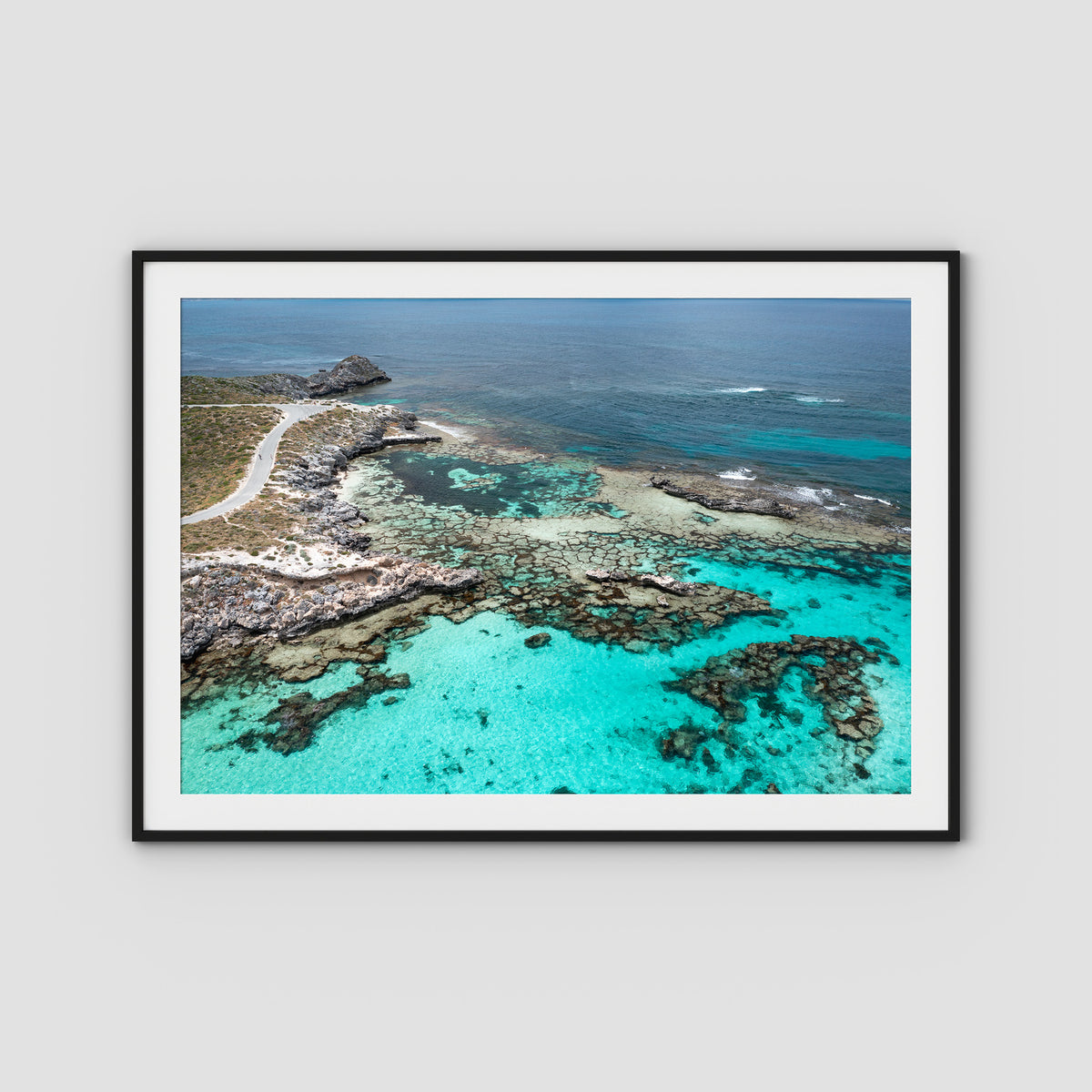 Little Salmon Bay High - Art Print - Traditional Frame - Black - Landscape
