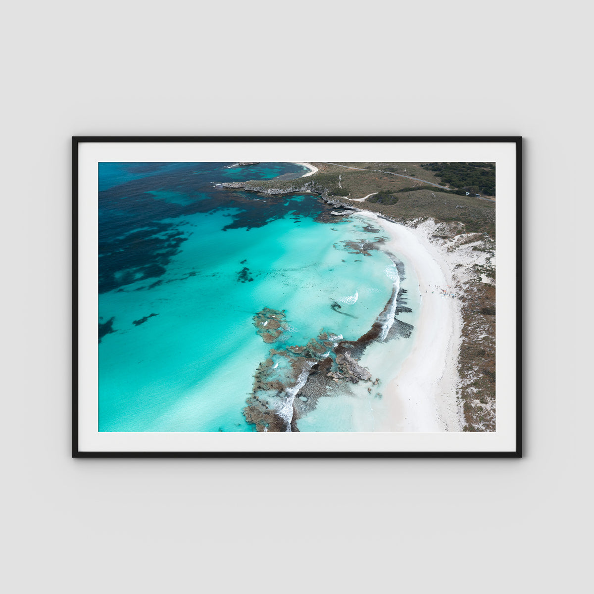 Salmon Bay iii - Art Print - Traditional Frame - Black - Landscape