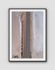 West Oz Salt Lake ii - Art Print - Traditional Frame - Black - Portrait
